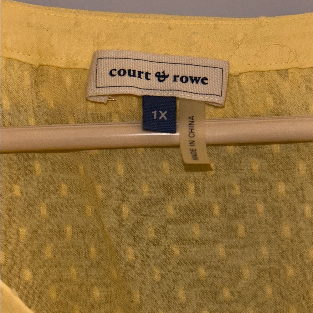 Yellow Button-Up Blouse - Picture 2 of 6
